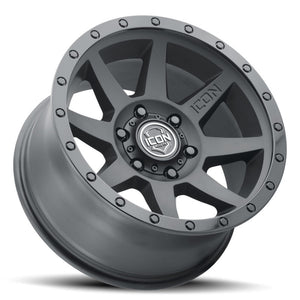 ICON Rebound 18x9 5x150 25mm Offset 6in BS 110.1mm Bore Double Black Wheel