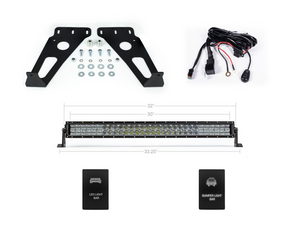 2014-2022 Toyota 4Runner 32" Hidden Grille LED Light Bar Brackets Kit