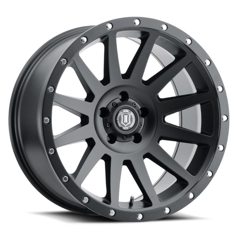 ICON Compression 20x10 5x150 -19mm Offset 4.75in BS 110.10mm Bore Satin Black Wheel