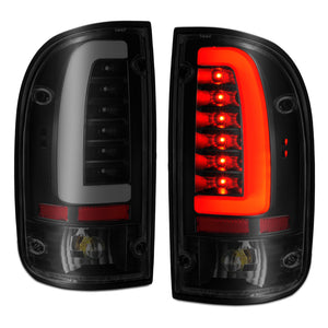 ANZO 1995-2000 Toyota Tacoma LED Taillights Black Housing Smoke Lens (Pair)