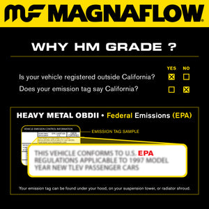 MagnaFlow Conv Univ 2.50inch Angled Inlet