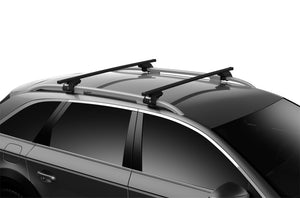 Thule SquareBar 150 Load Bars for Evo Roof Rack System (2 Pack / 60in.) - Black