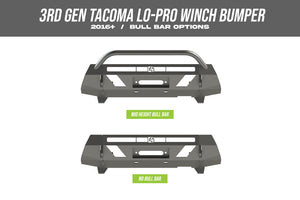 Tacoma Front Lo-Pro Winch Bumper / 3rd Gen / 2016+